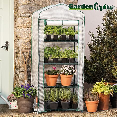Garden Grow Premium Portable 4 Tier Greenhouse